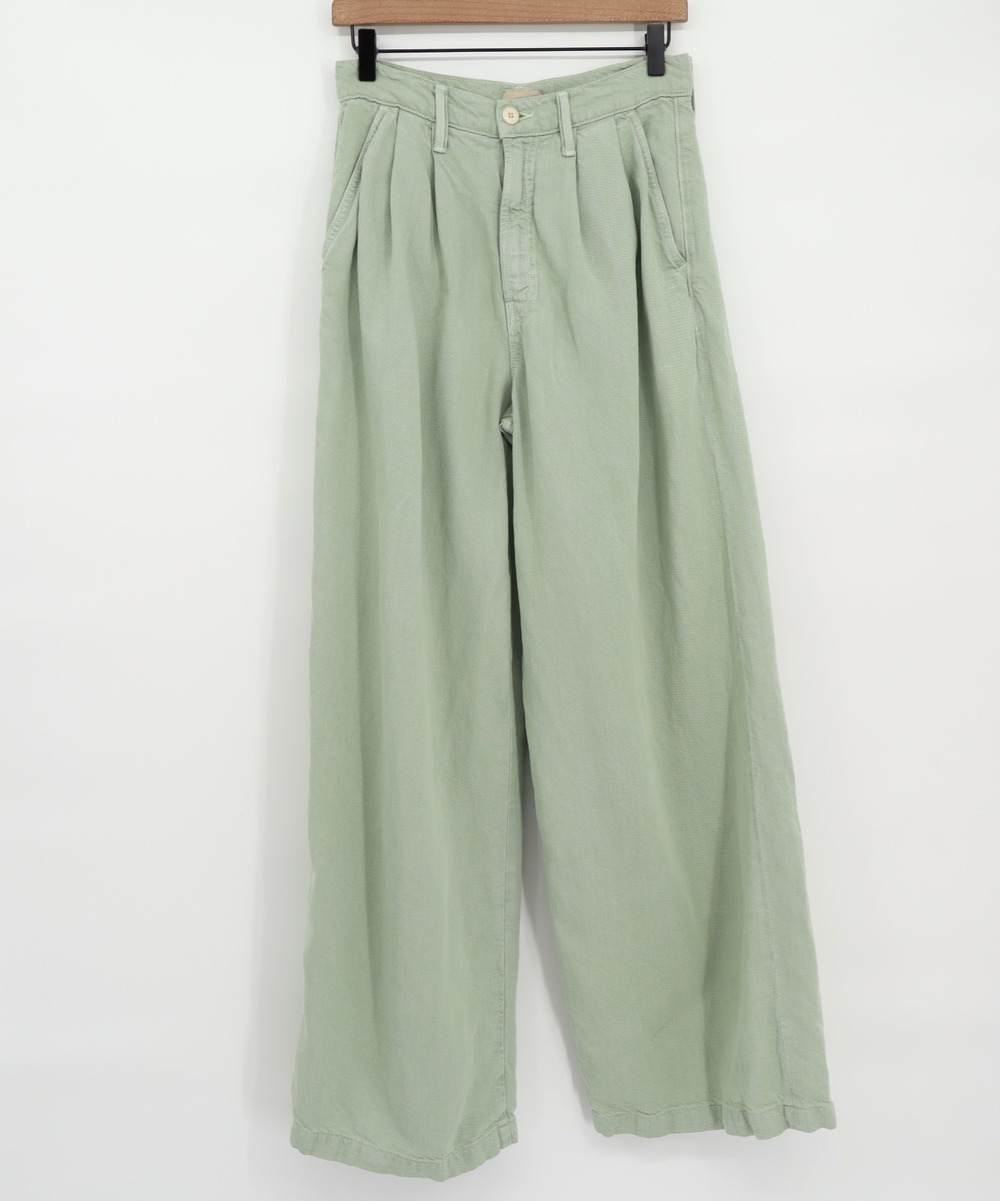 Mother 27 The Pouty Prep Heel Fast And Loose Cameo Wide Leg Trousers Fall Pants